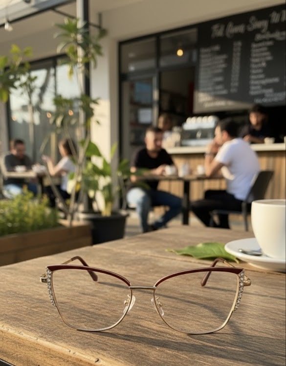 Gold toned photochromic Eyewear